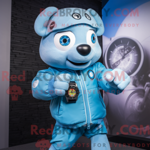 Disfraz de mascota Sky Blue...