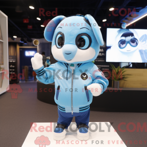 Postava maskota Sky Blue...
