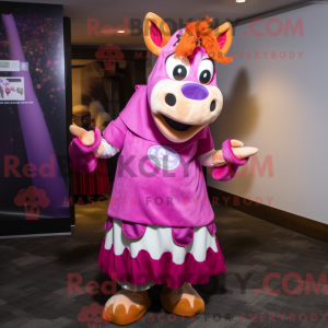 Magenta Guernsey Cow...