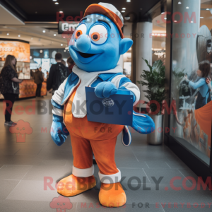 Blue Clown Fish maskot...