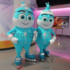 Cyan para łyżew...