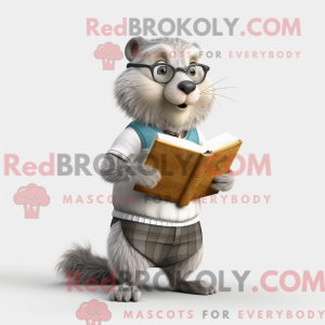 Sølv murmeldyr maskot...