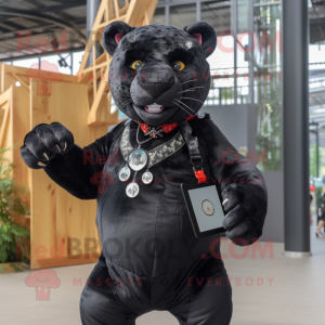 Black Leopard mascotte...