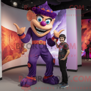 Purple Fire Eater mascot...