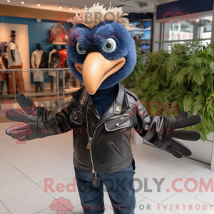 Navy Tyrkiet maskot kostume...