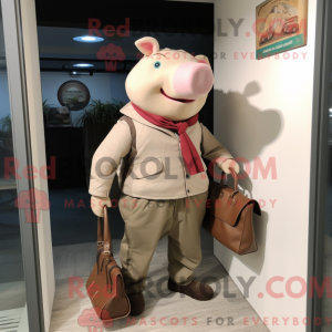 Disfraz de mascota de cerdo...