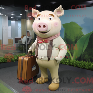 Disfraz de mascota de cerdo...