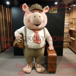 Costume mascotte de cochon...