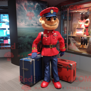 Red Navy Soldier mascot...