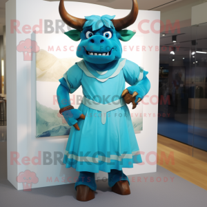 Cyan Minotaur mascotte...