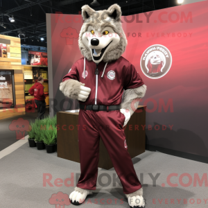 Maroon Say Wolf maskot...