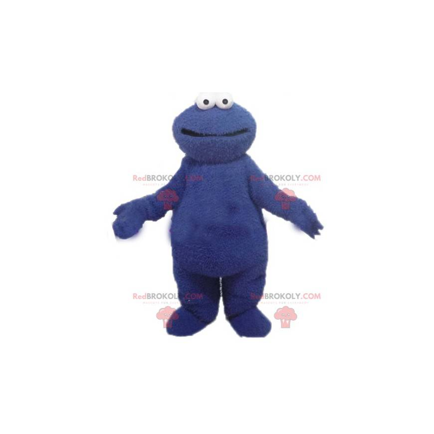 Blaues Monstermaskottchen der Sesamstraße Grover -