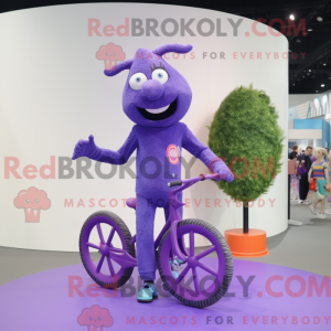 Lilla Unicyclist maskot...