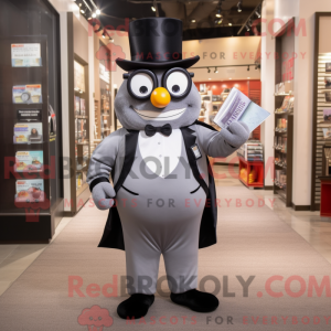 Personaggio mascotte grigio...