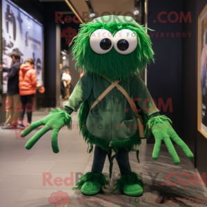 Forest Green Spider mascot...