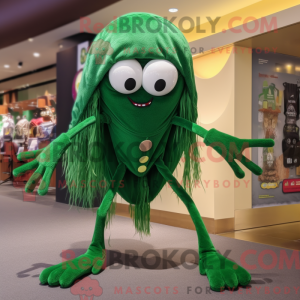 Forest Green Spider mascot...