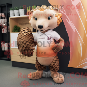 Peach Pangolin maskot...
