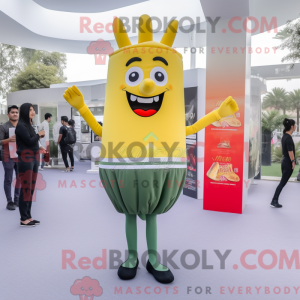 Oliven pommes frites maskot...