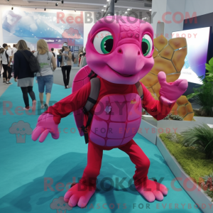 Magenta zeeschildpad...