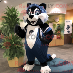 Navy Skunk-mascottekostuum...
