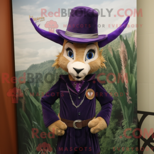 Purple Gazelle mascot...