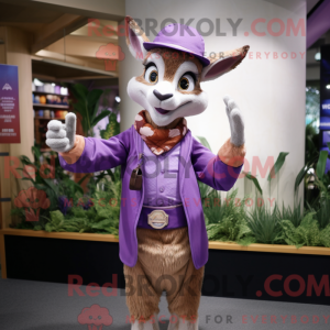 Purple Gazelle mascot...