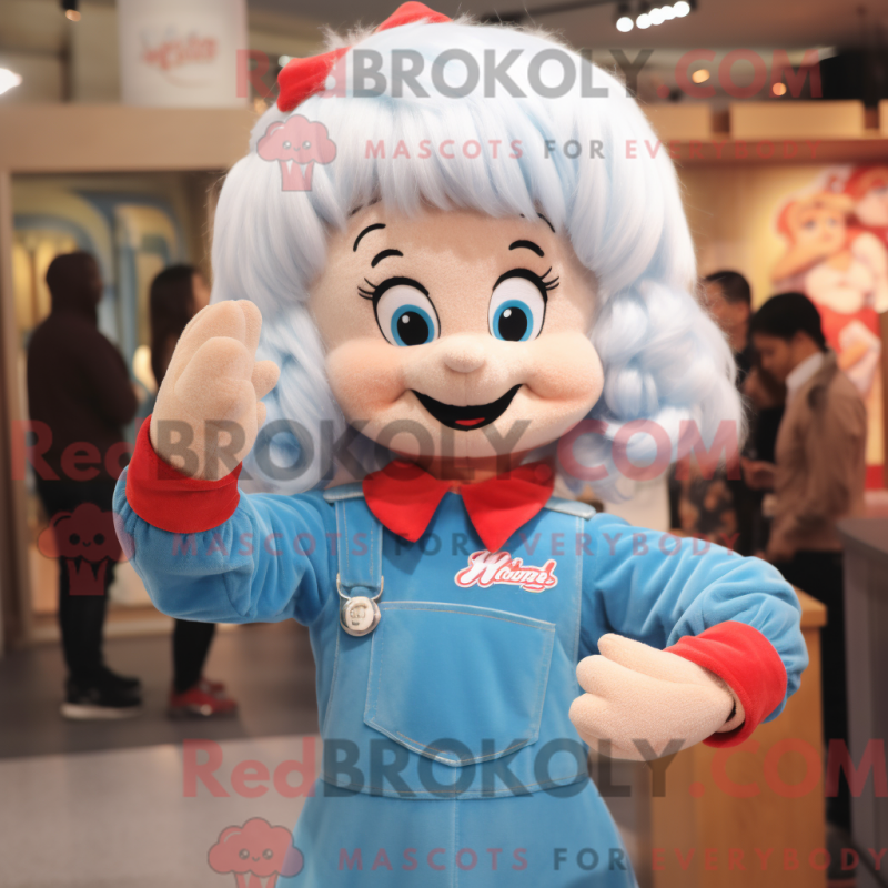 Figura de máscara de agulheta com macacão e casaco - Mascotes Aglet - REBROKO_320265 - RedBrokoly.com