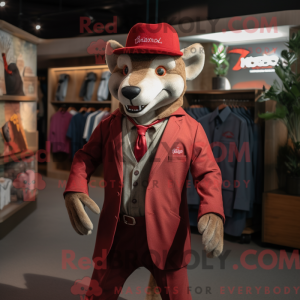 Personaggio mascotte rosso...