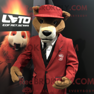 Red Thylacosmilus mascot...