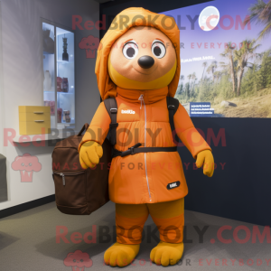 Disfraz de mascota naranja...