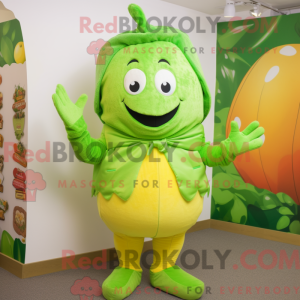 Lime Green Apricot mascot...