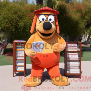 Orange Hot Dogs maskot...