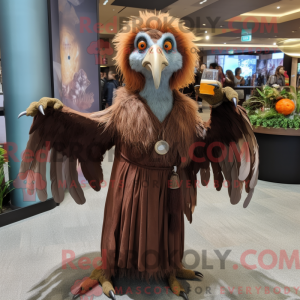 Brun Harpy-maskotdraktfigur...