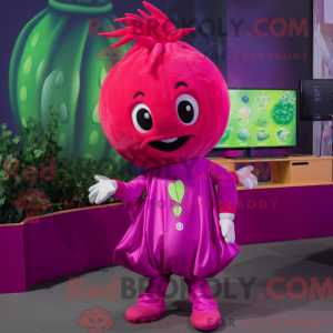 Magenta Zucchini maskot...
