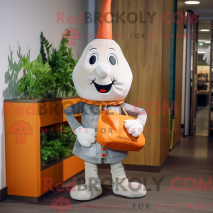 Sølv gulrot maskot...
