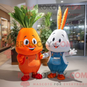 Sølv gulrot maskot...