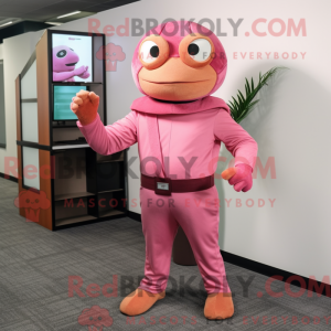 Rust Pink maskot kostume...
