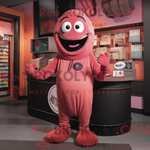 Rust Pink maskot kostume...