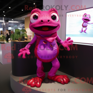 Magenta Frog máscara...