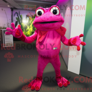 Magenta Frog máscara...