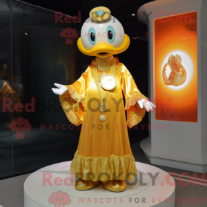 Mandarin-maskotkostumefigur...