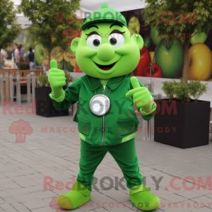 Forest Green Apple-maskot...