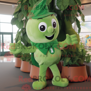 Green Beanstalk mascot...