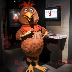 Brown Hens mascot costume...
