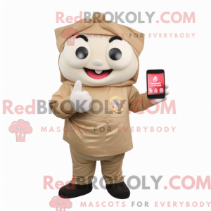 Costume de mascotte Tan Dim...