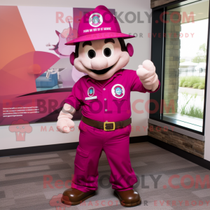 Disfraz de mascota Magenta...