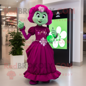 Magenta Four Leaf Clover...
