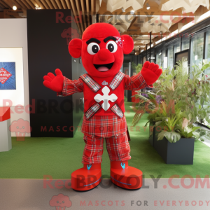 Red Celtic Cross mascot...