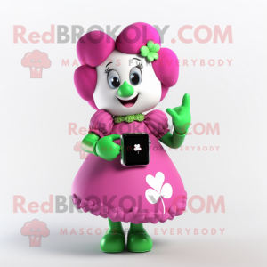 Magenta Four Leaf Clover w...