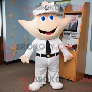 White Starfish maskot...